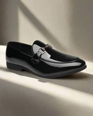 2H #A55 Black Shine Classic Shoes