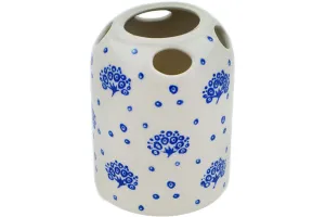4" Toothbrush Holder - Peacock Bouquet