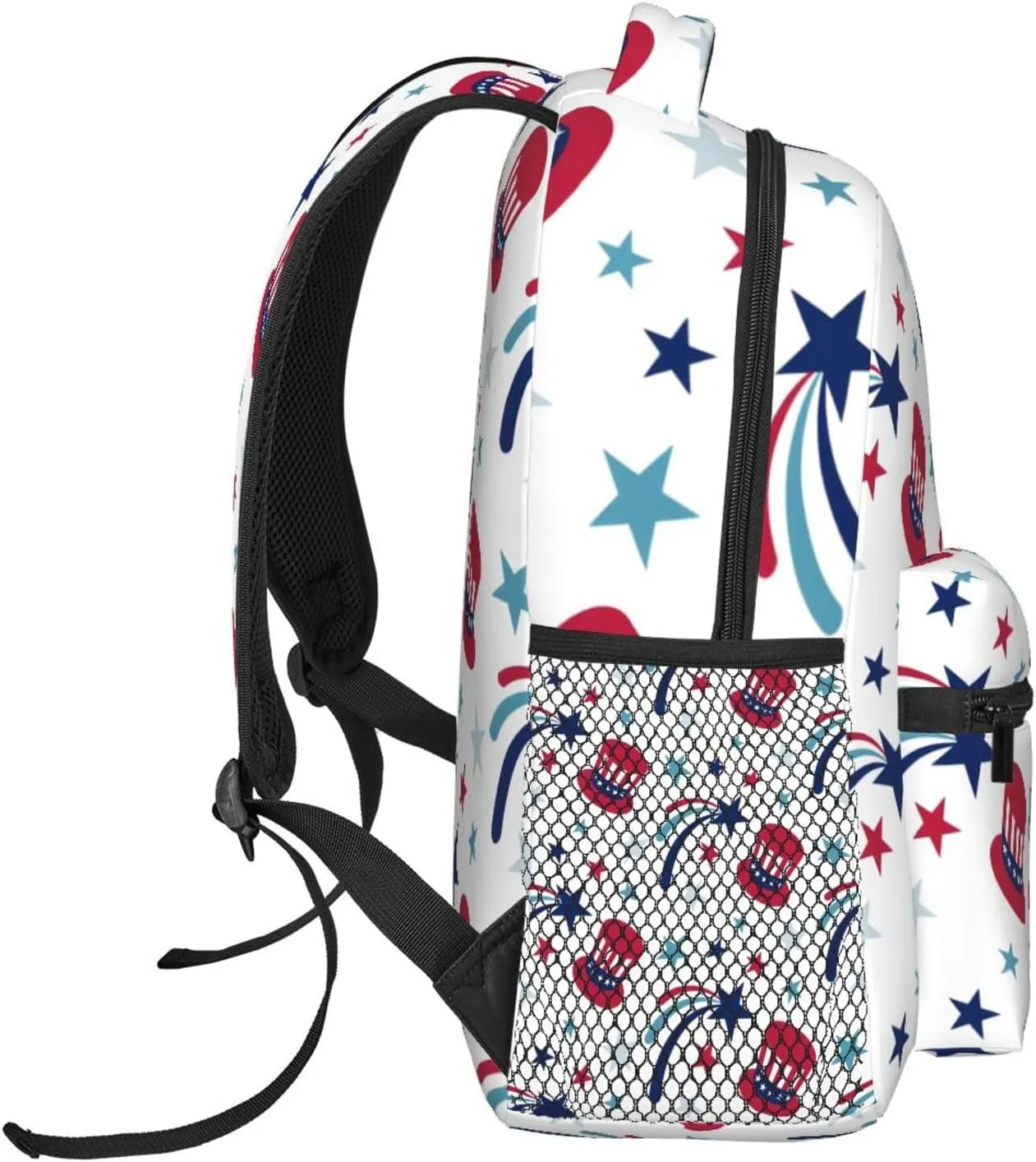 4th of July Travel Laptop Backpack for Women Lightweight College Backpack Adjustable Fits 15.6 Inch Laptop Bag Waterproof for Men