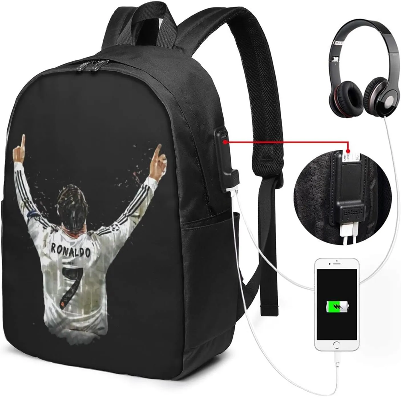 #7 Adult Backpacks Bag Laptop Bag Bookbag Usb Backpack 17 Inch For Daily