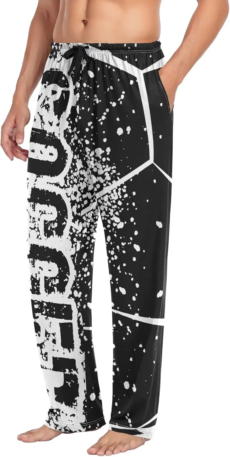 Aflyko Men's Pajama Pants with Pockets Loose Lounge Sleepwear Long Pjs Bottoms