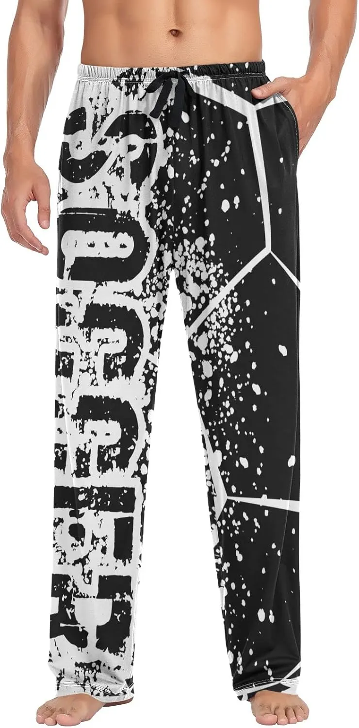 Aflyko Men's Pajama Pants with Pockets Loose Lounge Sleepwear Long Pjs Bottoms
