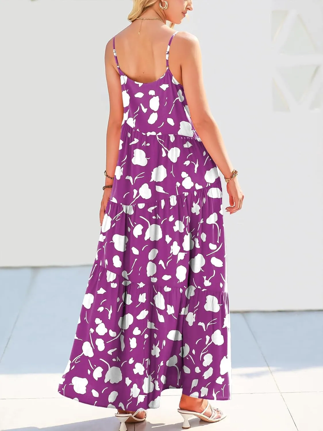 ANRABESS Women Summer Casual Loose Sleeveless Sundress Spaghetti Strap Flowy Boho Linen Beach Vacation Maxi Long Dress