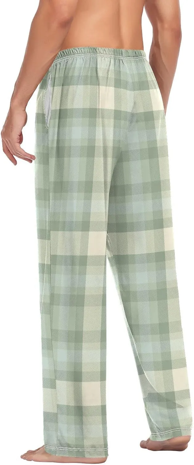 Aslsiy Mens Pajama Pants Soft Pajama Bottoms Lounge PJS Sleep Pants
