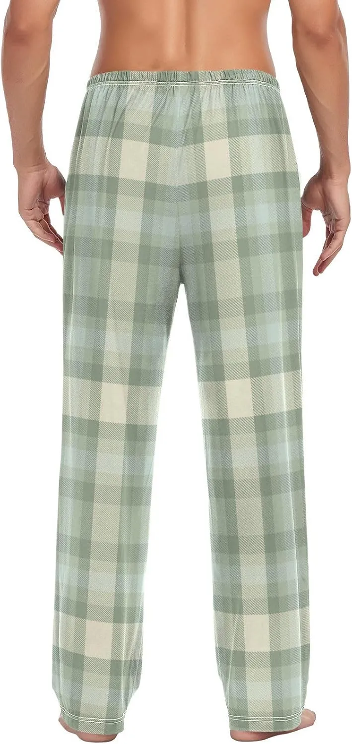 Aslsiy Mens Pajama Pants Soft Pajama Bottoms Lounge PJS Sleep Pants