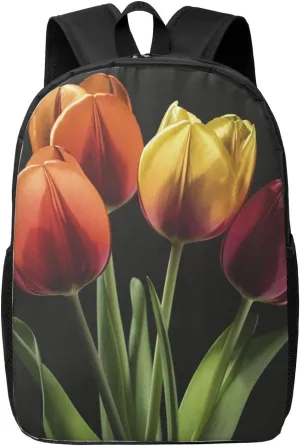 Backpack Travel Laptop Backpack for Men Women Flowers Computer Backpacks 17 inch Casual Daypack