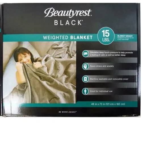 Beautyrest Black Weighted Blanket- Beige