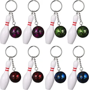 BESPORTBLE Bowling Ball Keychains Mini Simulation Bowling Ball Pendant Bowling Ball Keyring Sports Style Souvenir