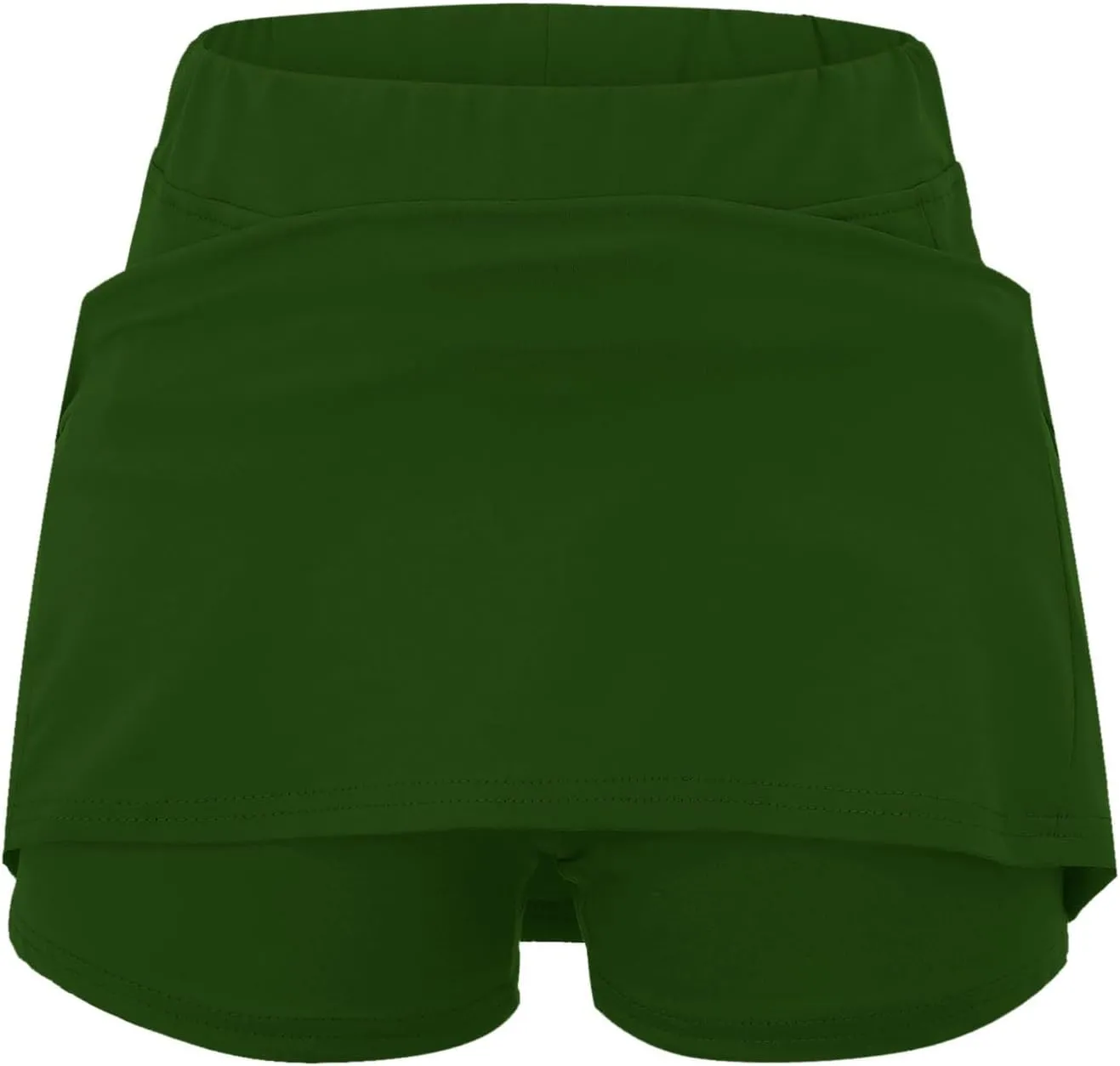 Black Mini Skirt with Shorts High Waisted Womens Skorts with Pockets Tummy Control Plus Size Athletic Sports Skirt