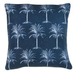 Blue Palm Tree Cushion