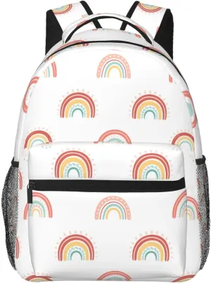 Boho Travel Laptop Backpack Women Lightweight Backpack Adjustable College Backpack Fits 15.6 Inch Laptop Waterproof Travel Backpack for Travel, Men, Work