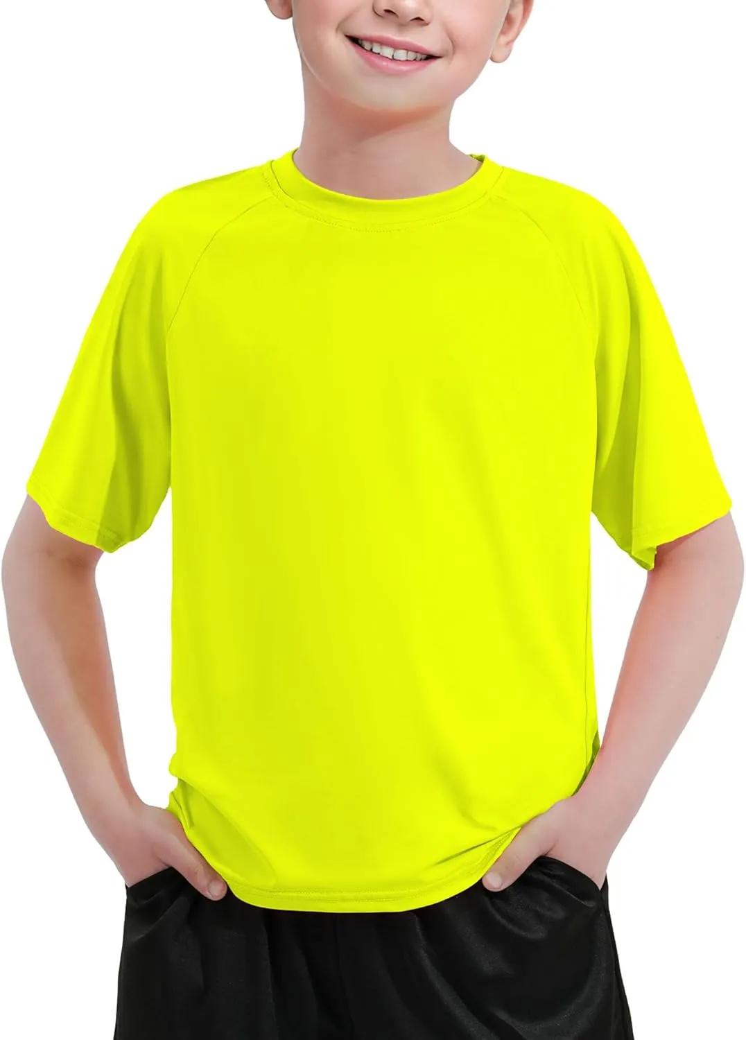 Boys Rash Guard Short Sleeve UPF 50  Sun Protection Swim Shirts Quick Dry Kids Rashguard 7-16 Years