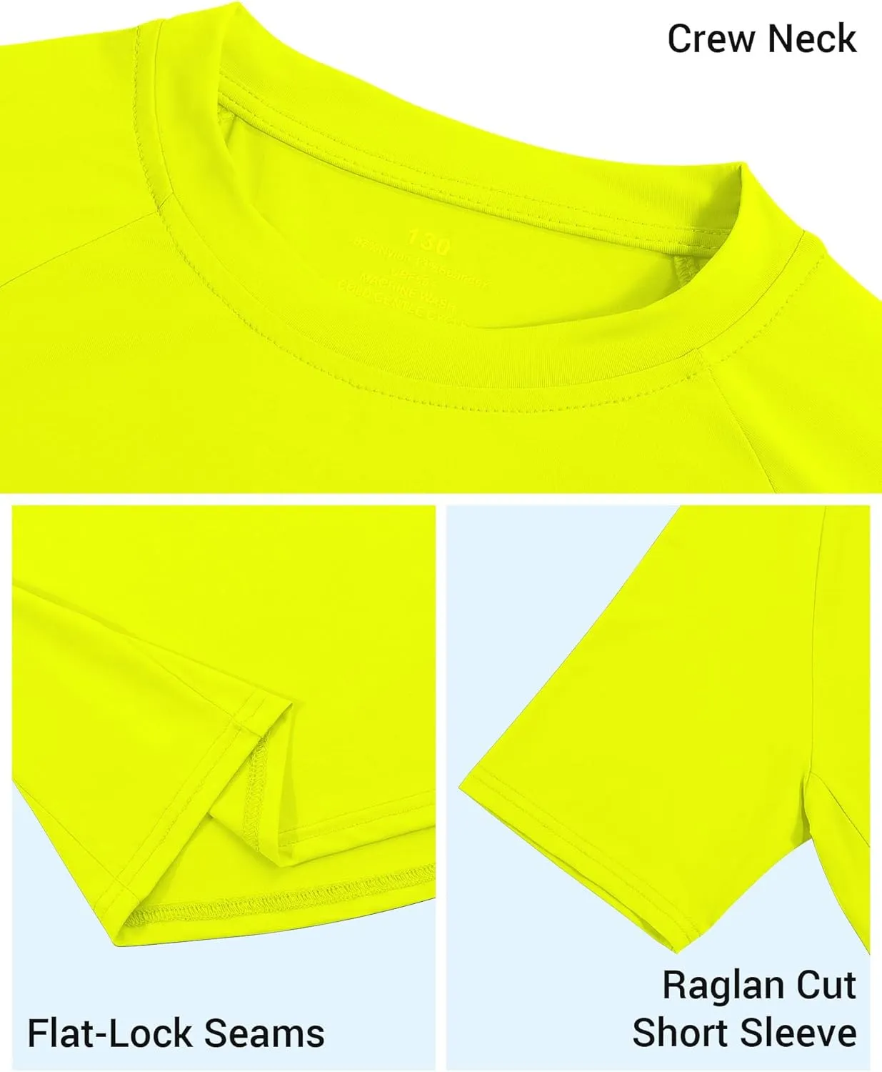 Boys Rash Guard Short Sleeve UPF 50  Sun Protection Swim Shirts Quick Dry Kids Rashguard 7-16 Years
