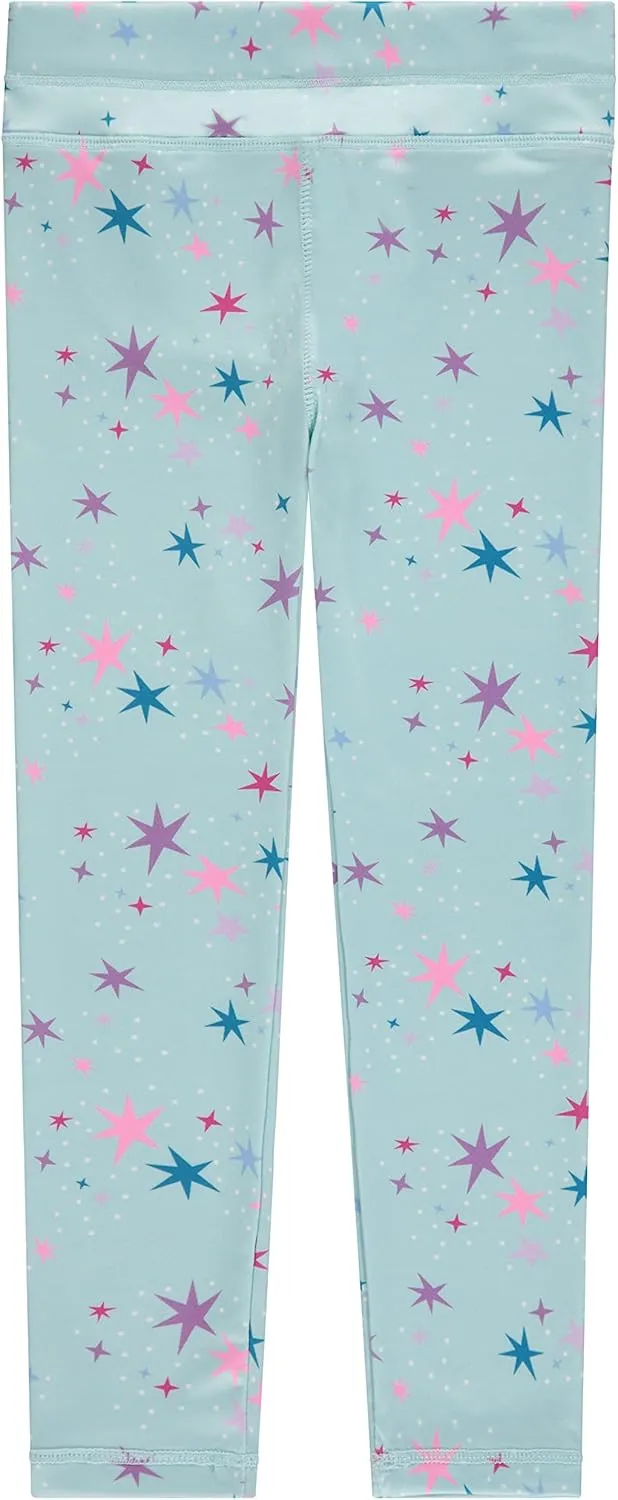 BTween Girls 4 Pack Leggings Set, Exercise, Sports Tights with Wide Waistband for Girls