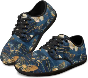 Butterfly Women Barefoot Shoes Mesh Lace Up Sneaker Minimalist Barefoot Sneakers Wide Toe Box Zero Drop Sole Running Shoes