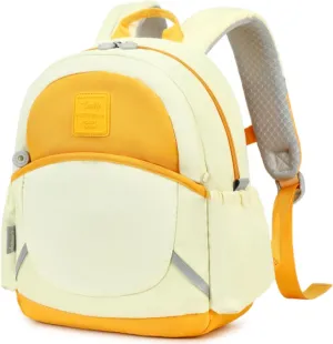 CAMTOP Toddler Backpack for Boys Girls 2-4, Kids Backpacks for Kindergarten Preschool, 12" H Small Bookbag for Daycare Travel Diaper (Yellow)
