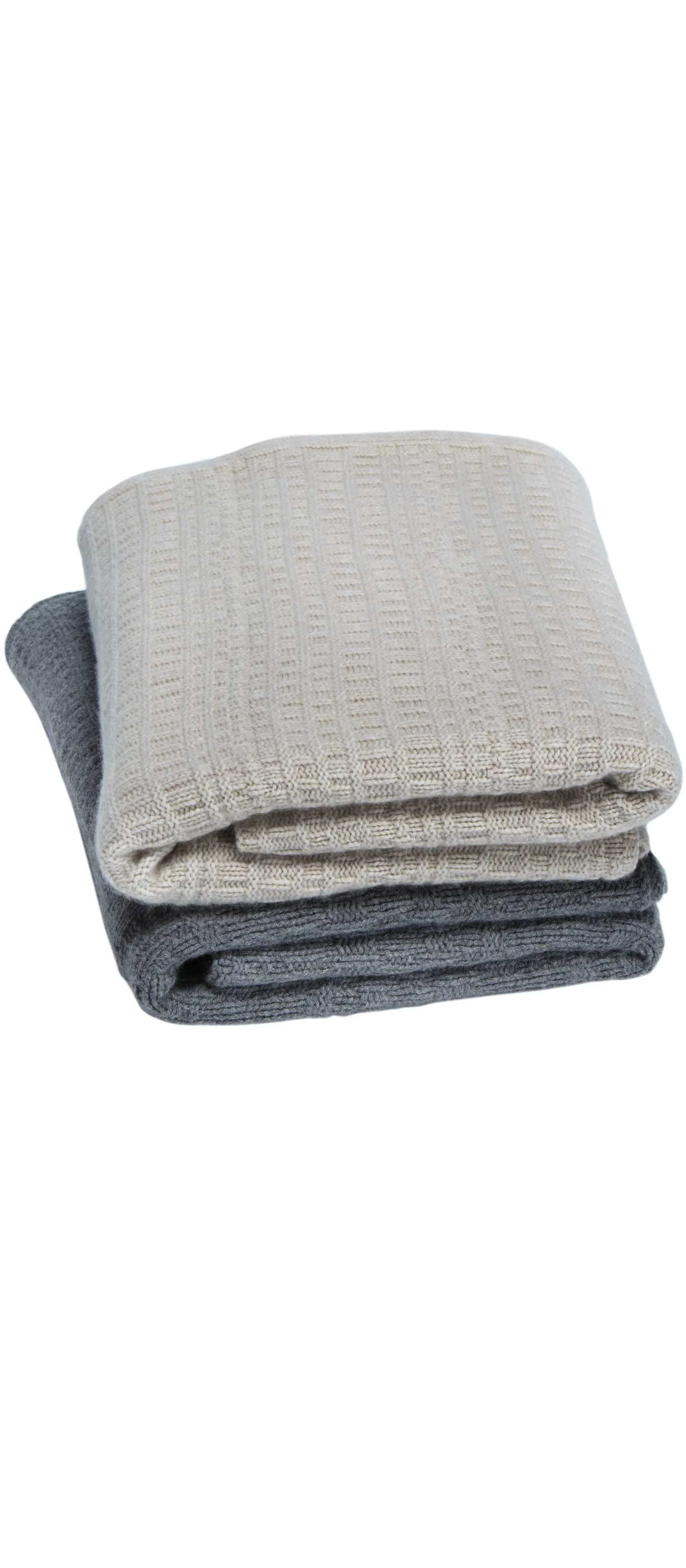 CASHMERE HANDKNIT THROW