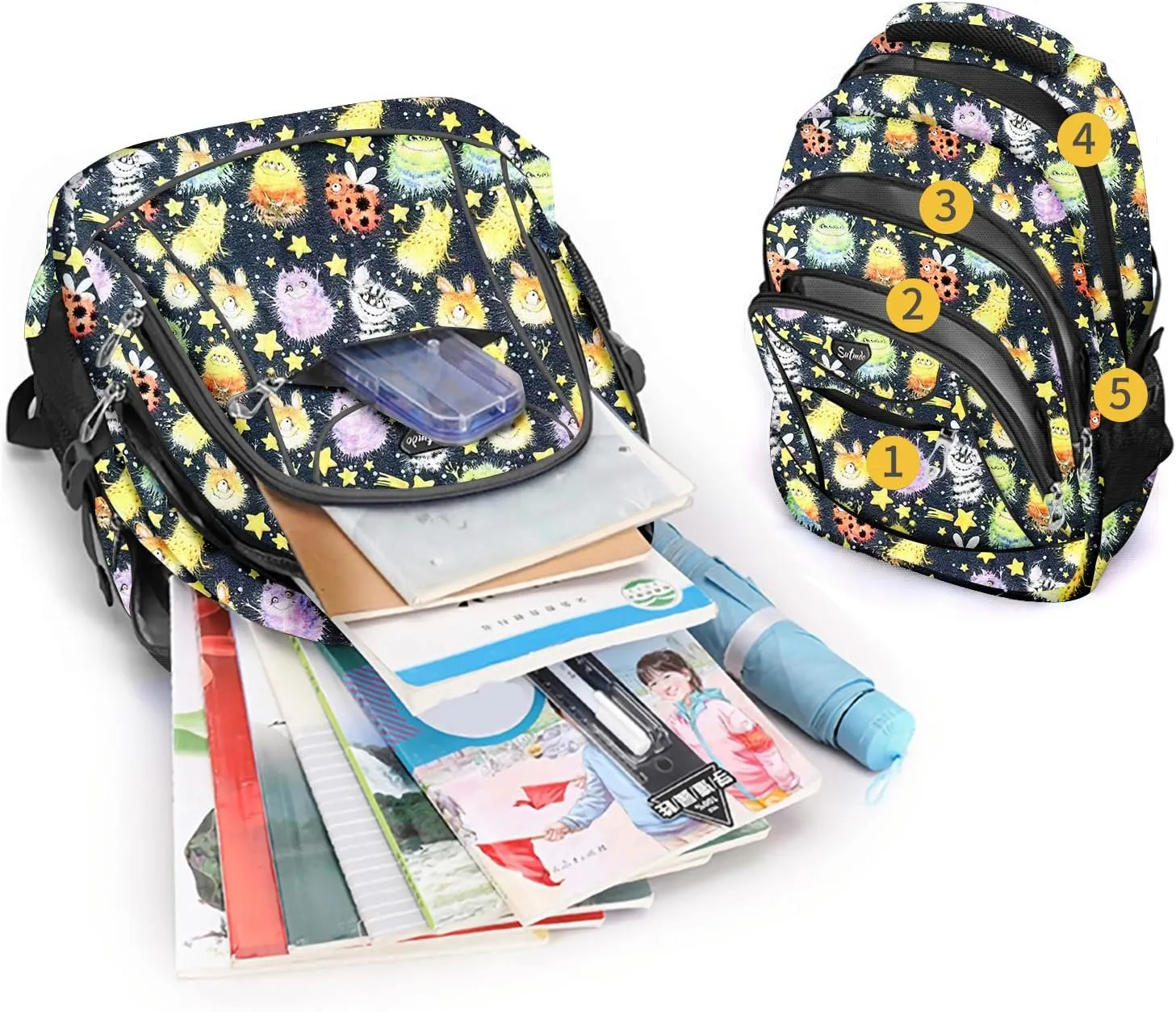 Casual Lightweight Backpacks for Boys & Girls, School Bookbags, 15 "Laptop Backpack, Travel Bag