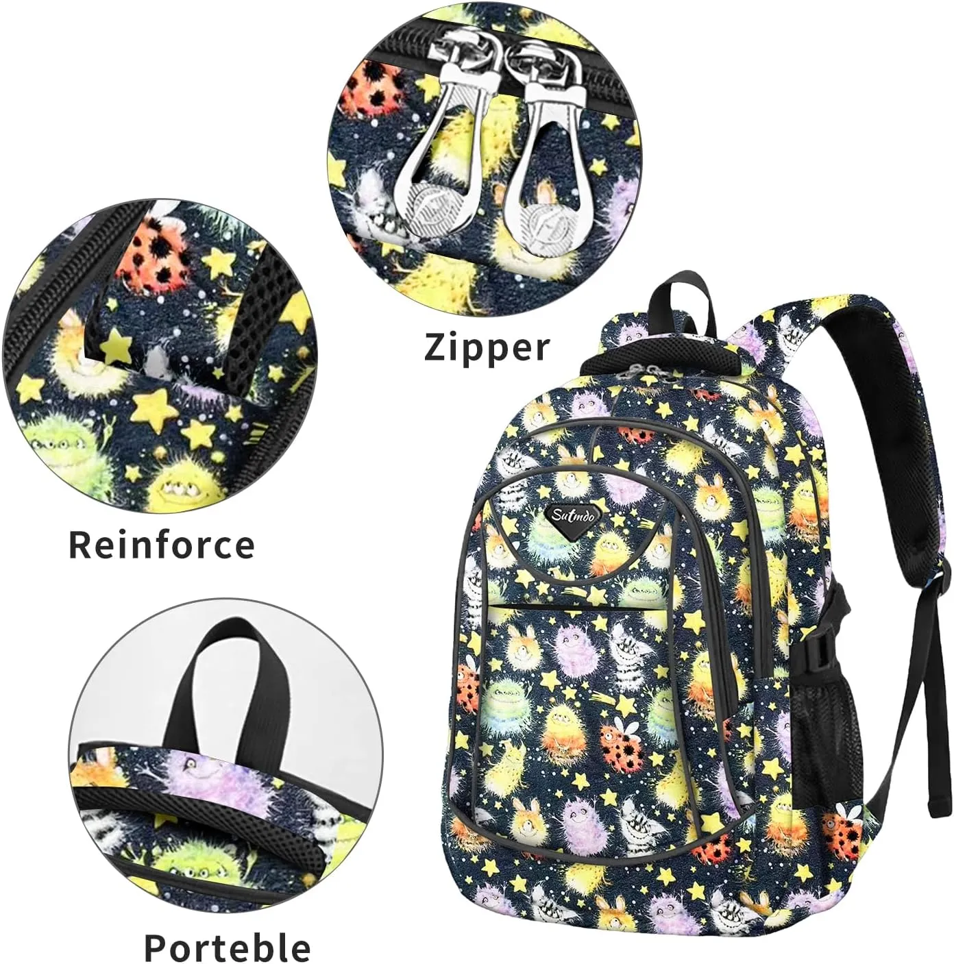 Casual Lightweight Backpacks for Boys & Girls, School Bookbags, 15 "Laptop Backpack, Travel Bag