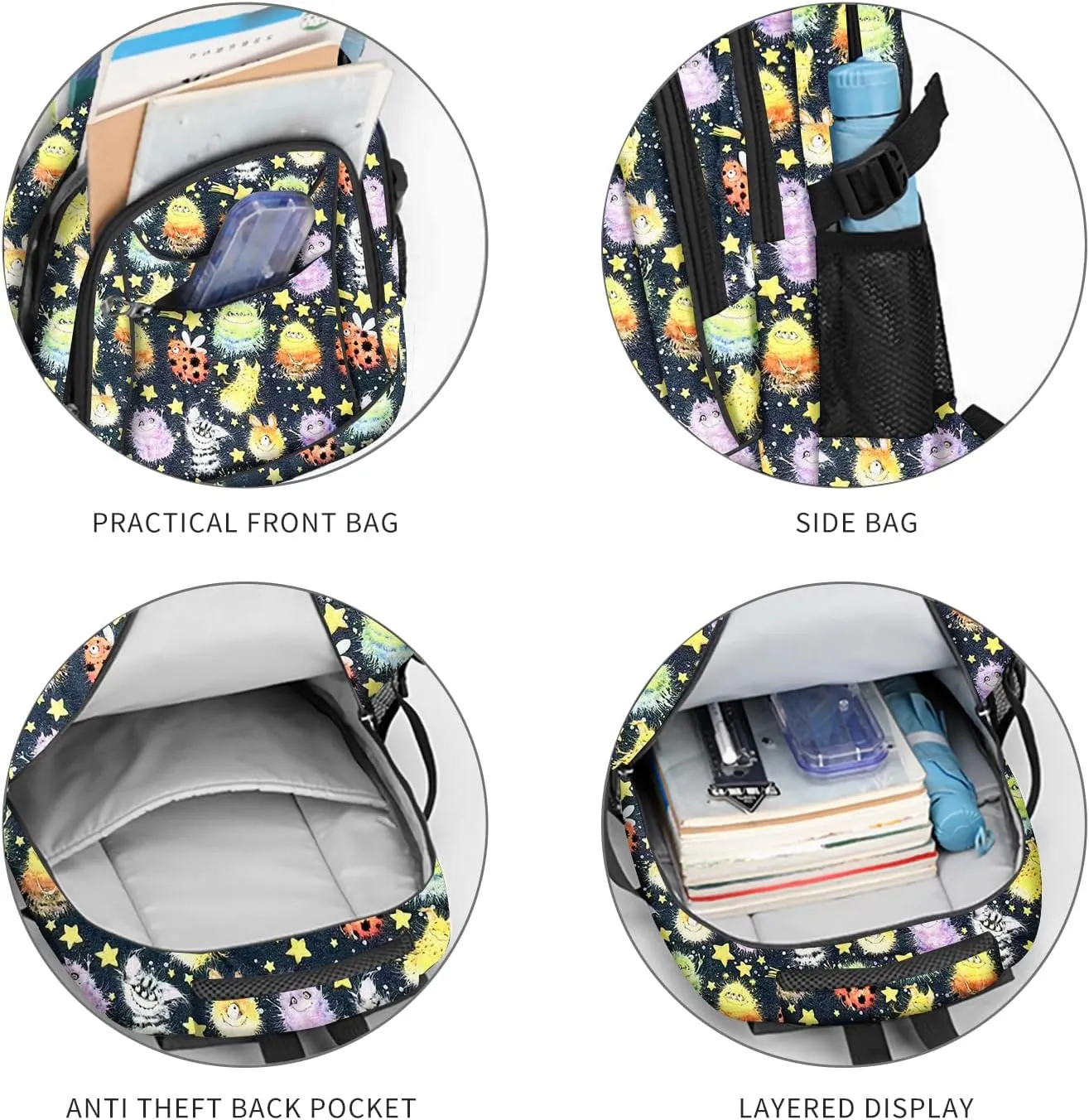 Casual Lightweight Backpacks for Boys & Girls, School Bookbags, 15 "Laptop Backpack, Travel Bag