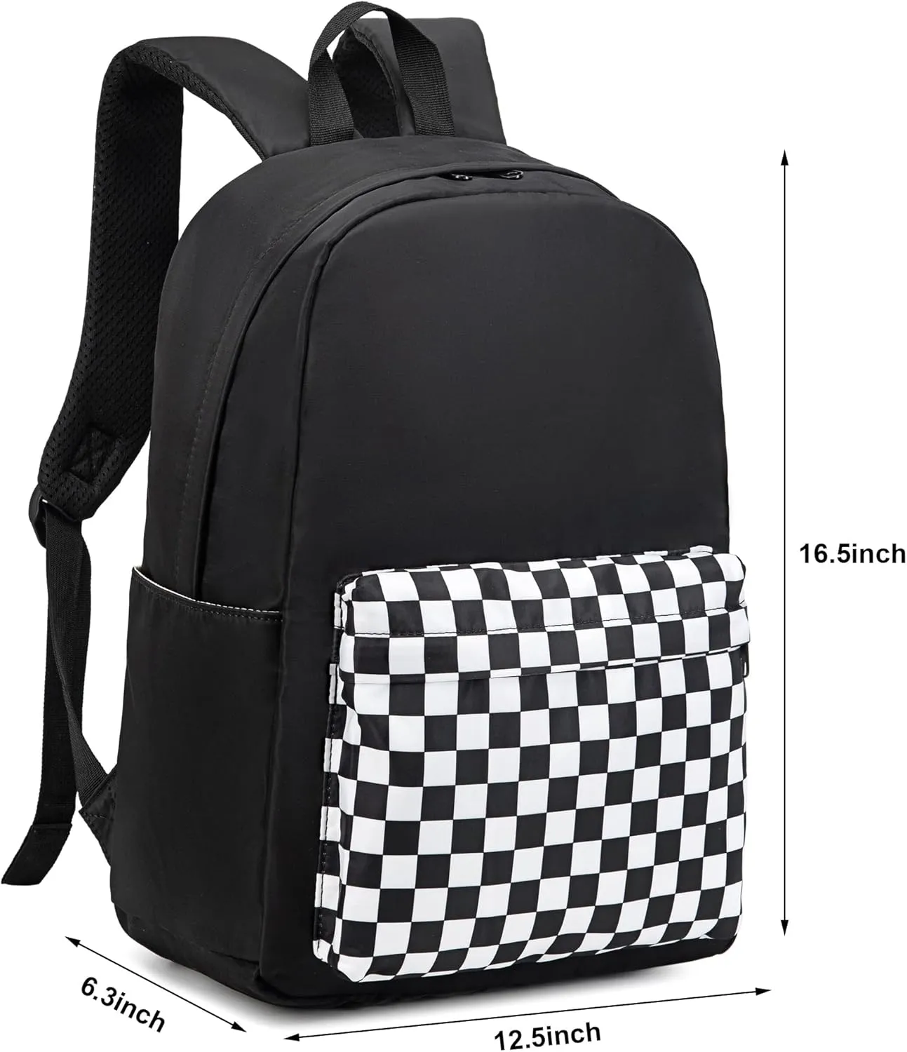 Checkered Backpack for Girls Women Teens, School Backpack College Bookbags Ladies Laptop Backpacks