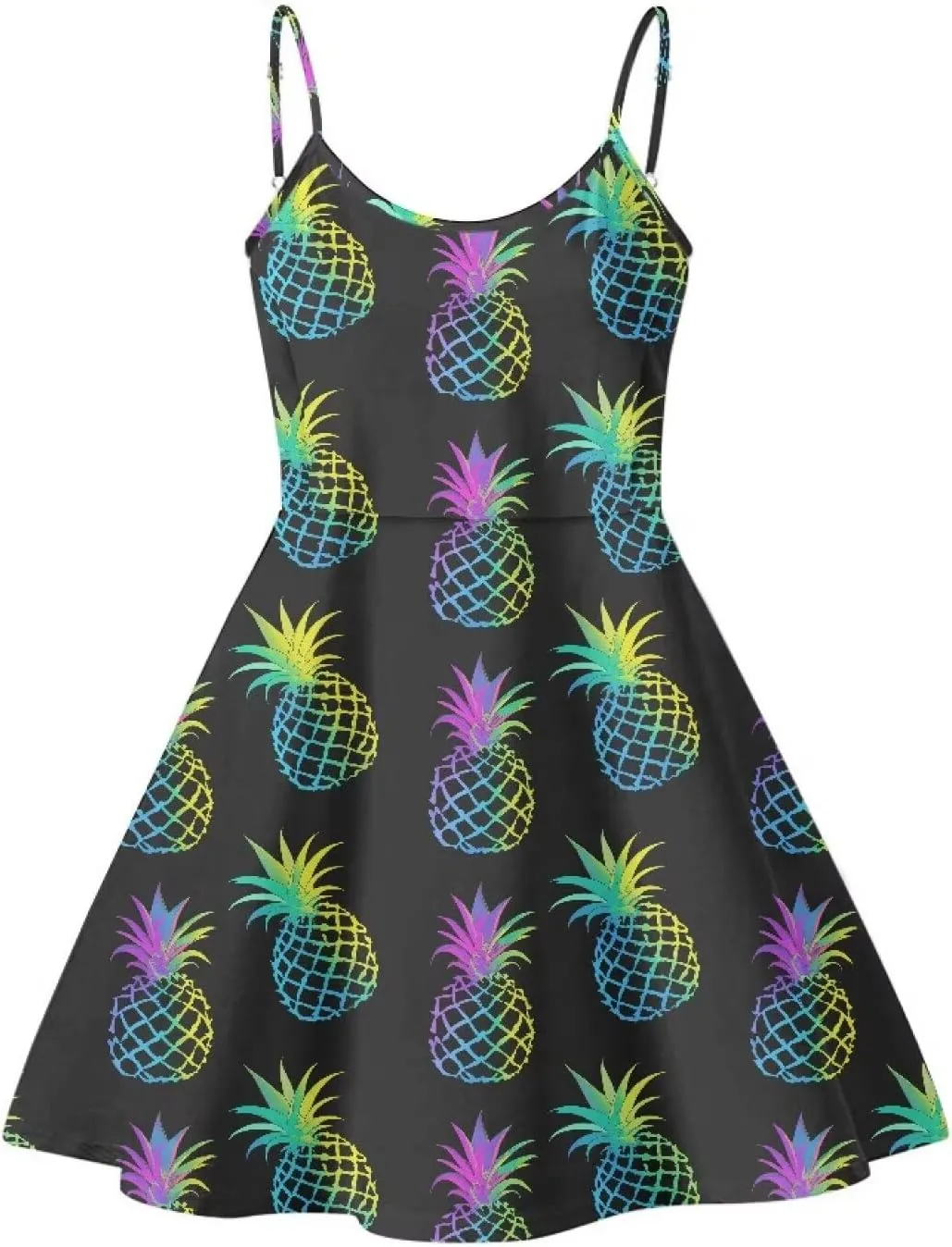 Coloranimal Women's Summer Sleeveless Casual Swing Dresses with Loose Fit Beach Sundress