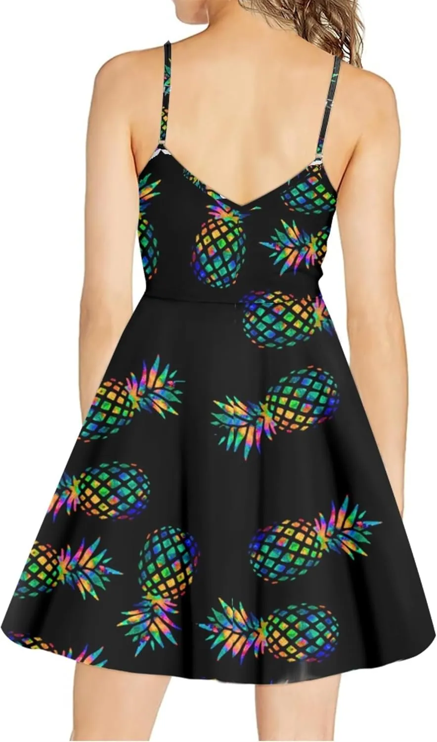 Coloranimal Women's Summer Sleeveless Casual Swing Dresses with Loose Fit Beach Sundress