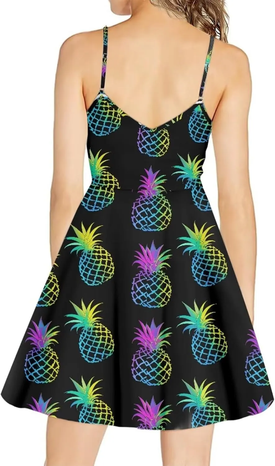 Coloranimal Women's Summer Sleeveless Casual Swing Dresses with Loose Fit Beach Sundress