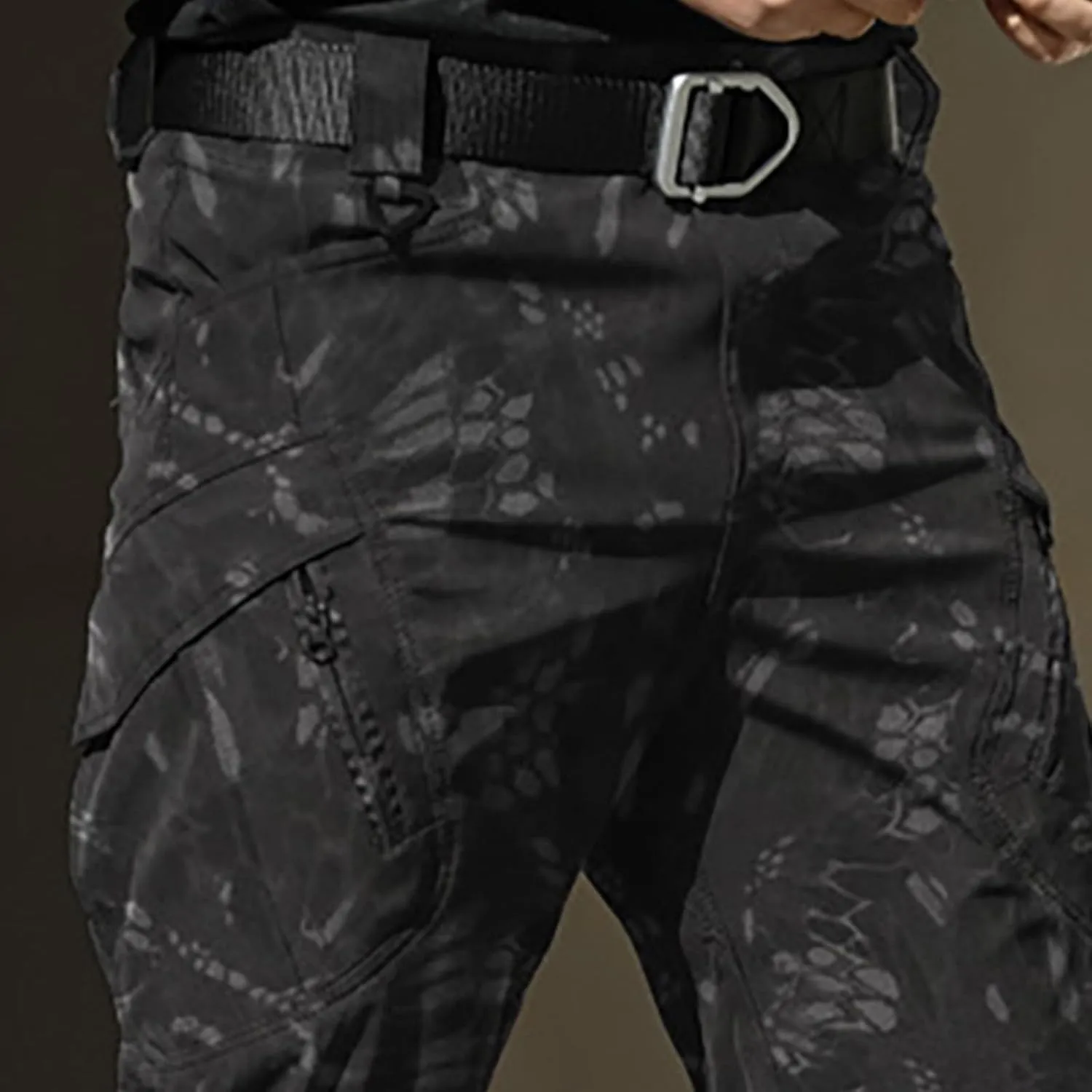CRNTCEM Mens Camo Cargo Pants Straight Leg Army Combat Military Trousers Cotton Tactical Work Hunting Camouflage Pants
