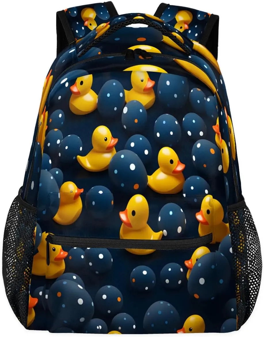 Cute Ducks Backpacks Travel Backpack for Women Men Waterproof Bookbag Laptop Backpack with Compartment Traveling Back Pack for Work, Sport, Gym