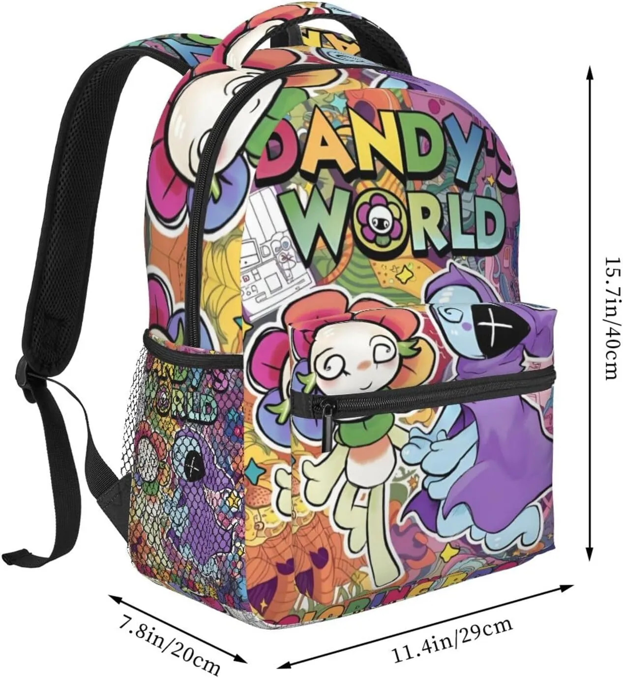 Dandys World Backpack Cartoon Large Capacity Laptop Backpack Travel Backpacks For Unisex
