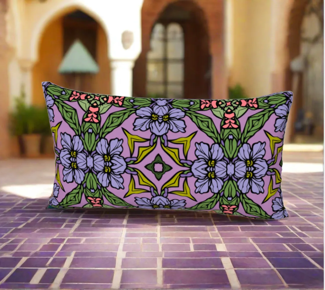 Deco Purple bed Pillow