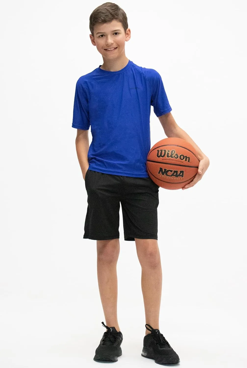 DEVOPS Youth Boys 2 or 3 Pack Compression Athletic Performance Baselayer Long Sleeve Shirts