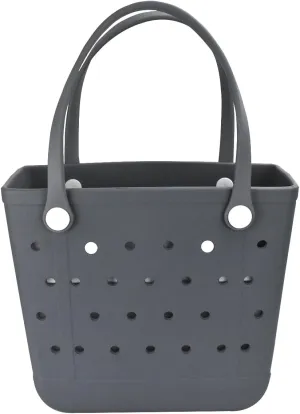 Extra Large Rubber Beach Bag, Washable Moisture Resistant Durable Open Hole Tote Bag Beach Vacation Essentials