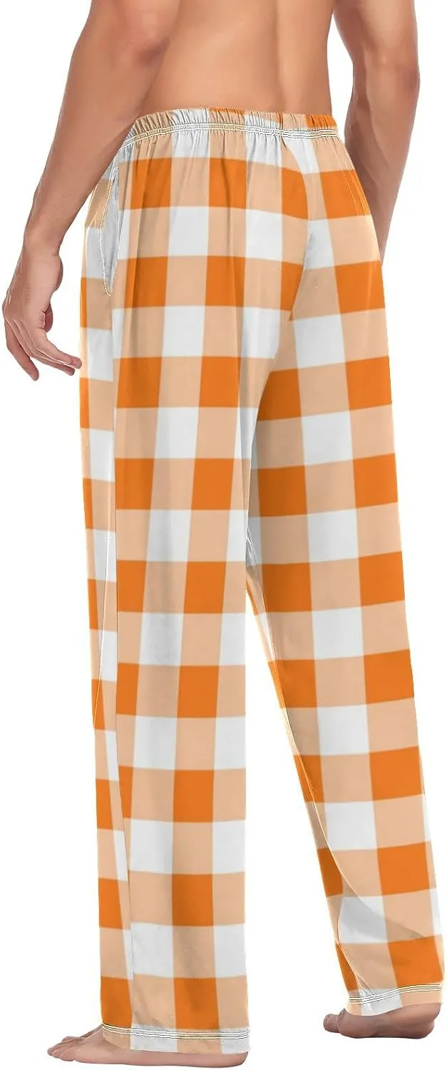 Fisyme Mens Pajama Pants Men's Pajama Bottoms Soft Sleep Lounge Pj Pants
