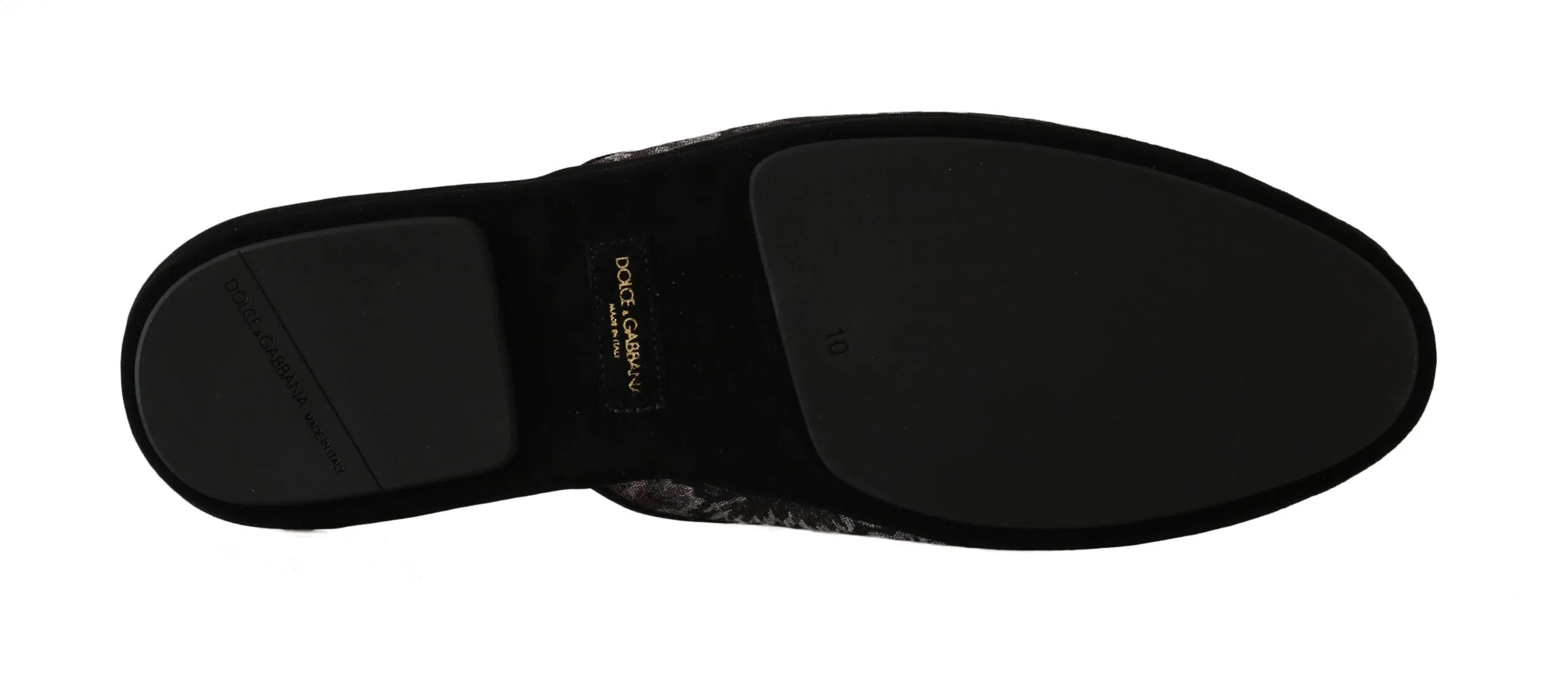 Floral Jacquard Suede Slides Slippers