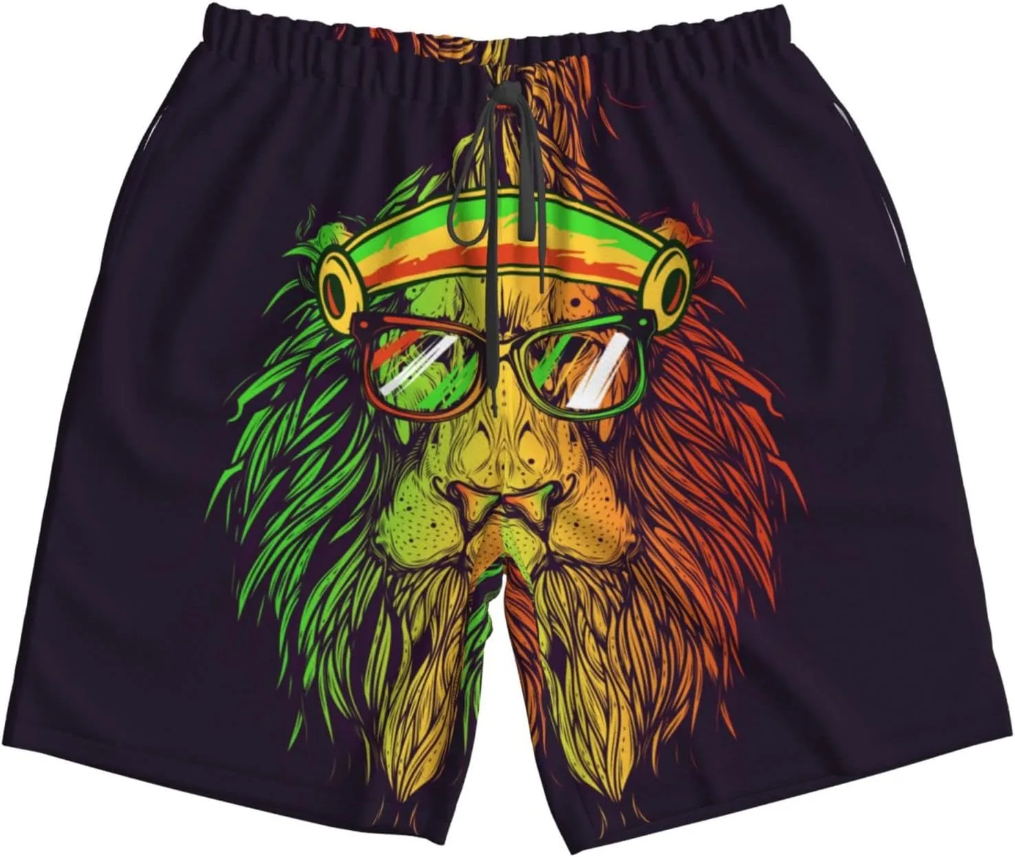 FREEHOTU Men's Swim Trunks Beach Board Shorts Quick Dry Swimwear Sports with Pockets