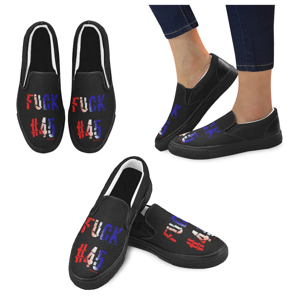 FUCK #45 MEN'S SLIP ON SHOES