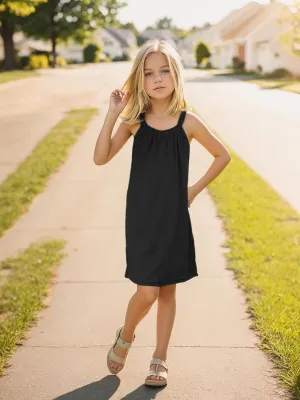 Girl's Beach Swim Cover Up Summer Sleeveless Tank Halter Dresses