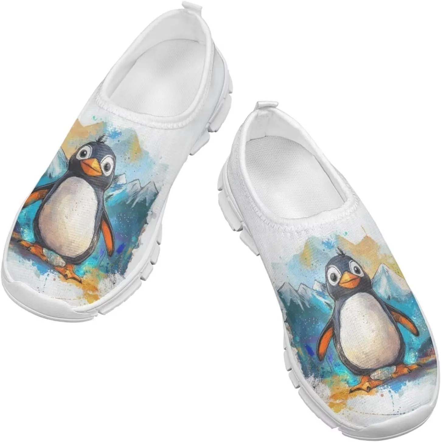 Girls Tennis Shoes Little Kids Slip On Sneakers School Running Shoes