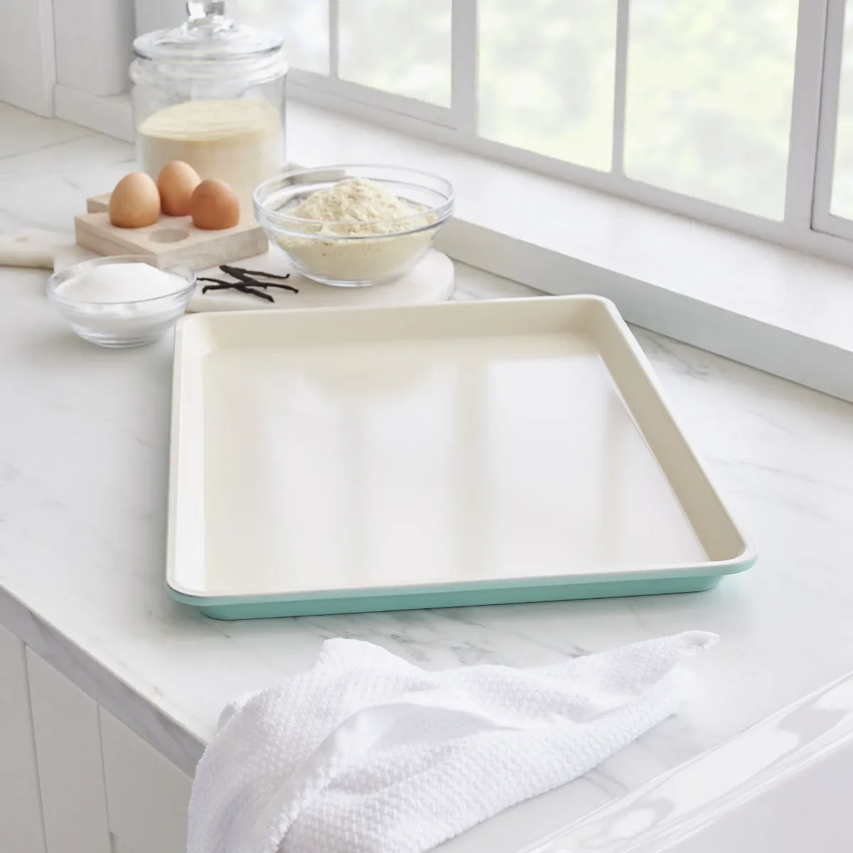 GreenLife Ceramic Nonstick 18" x 13" Cookie Sheet | Turquoise