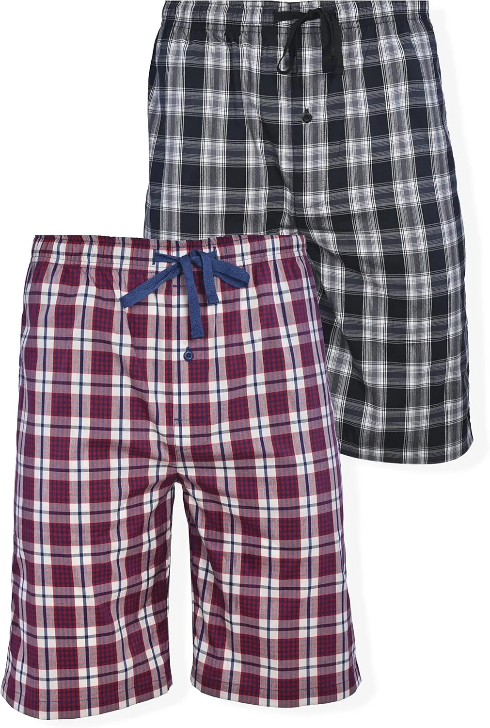 Hanes Mens 2-Pack Woven Stretch Pajama Sleep Short