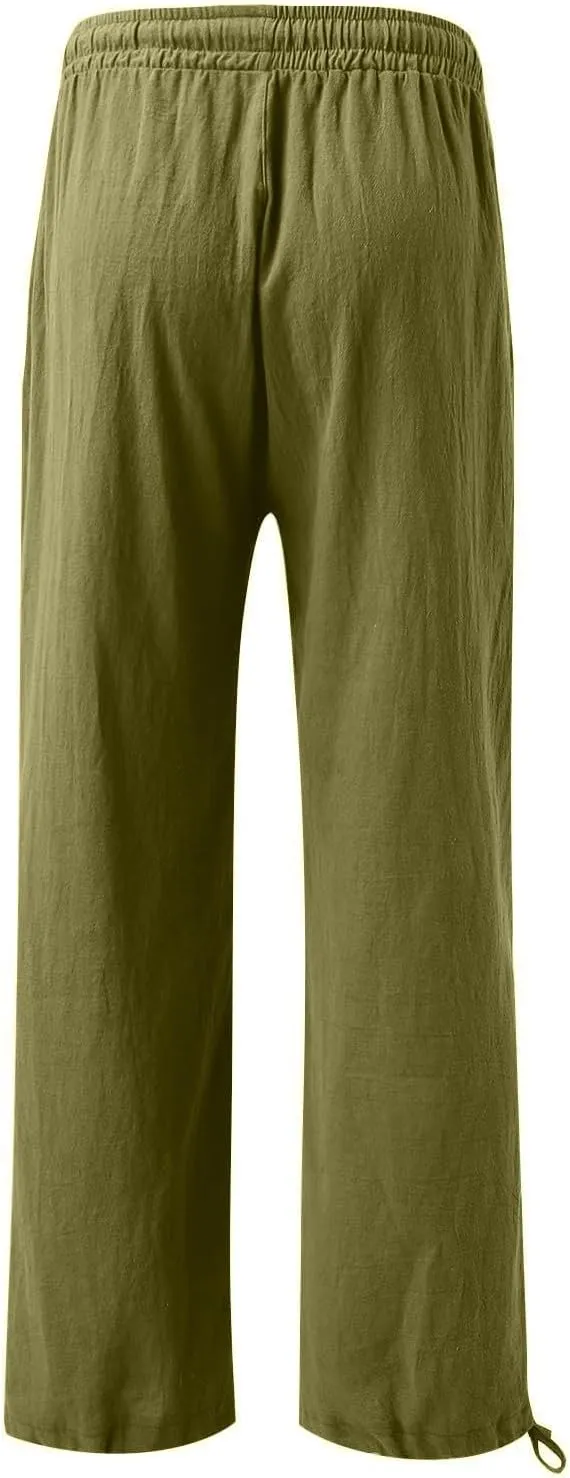 High Waisted Wide Leg Pants for Women 2024 Trendy Boho Flowy Palazzo Pant Summer Casual Lounge Trousers with Pockets