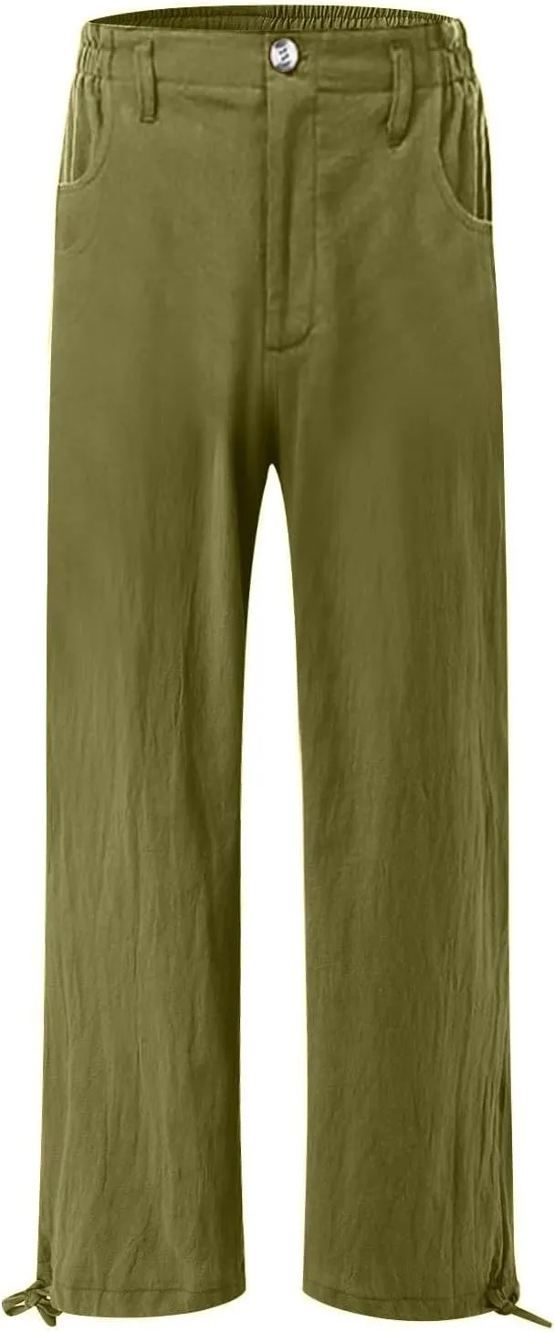 High Waisted Wide Leg Pants for Women 2024 Trendy Boho Flowy Palazzo Pant Summer Casual Lounge Trousers with Pockets