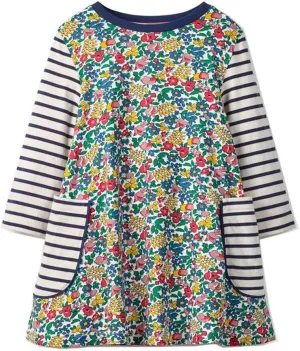 HILEELANG Toddler Girl Christmas Dress Long Sleeve Fall Winter Cotton Casual BasicTunic Shirt Dresses