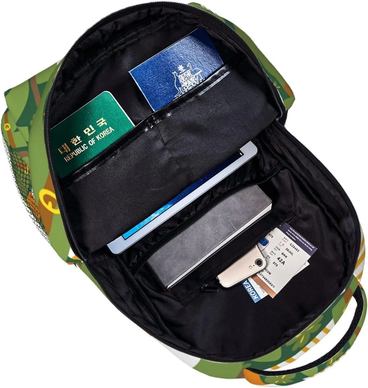 Irish Flag Travel Laptop Backpack Women Lightweight Backpack Adjustable College Backpack Fits 15.6 Inch Laptop Waterproof Travel Backpack for Men, Work, Travel, Women