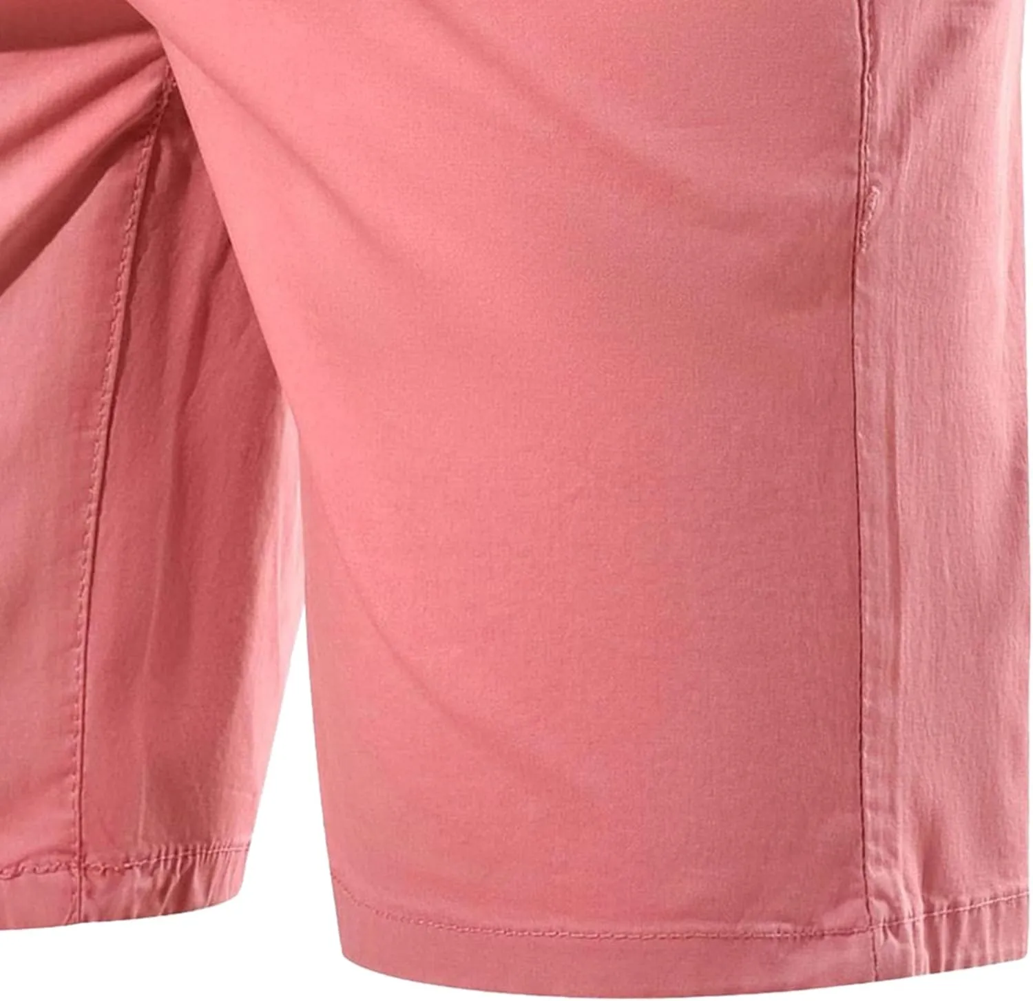 JEShifangjiusu Men's Shorts Summer Solid Color Slim Fit Flat Front Walk Chino Shorts Athletic Casual Drawstring Short Pants