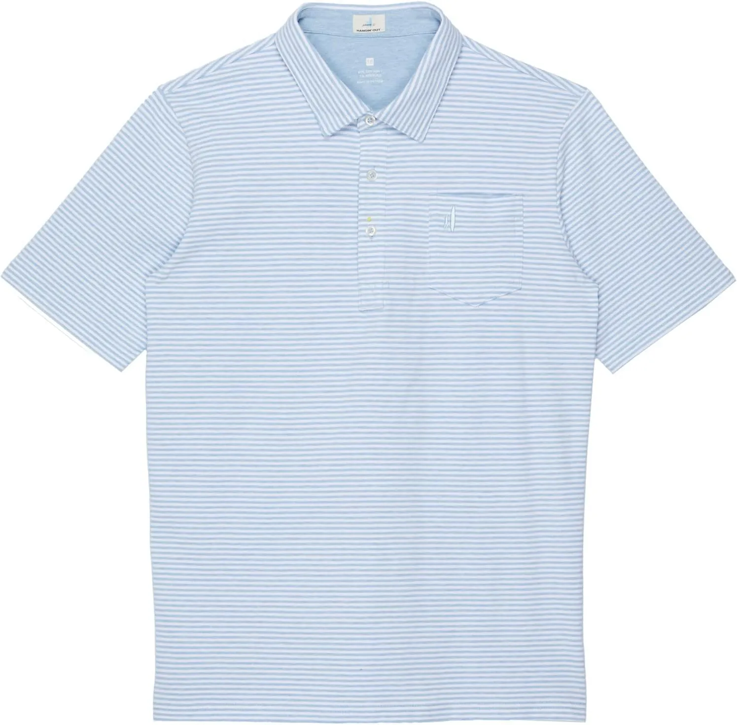 johnnie-O The Original Jr. Polo - Dante Stripe Gulf Blue / 16