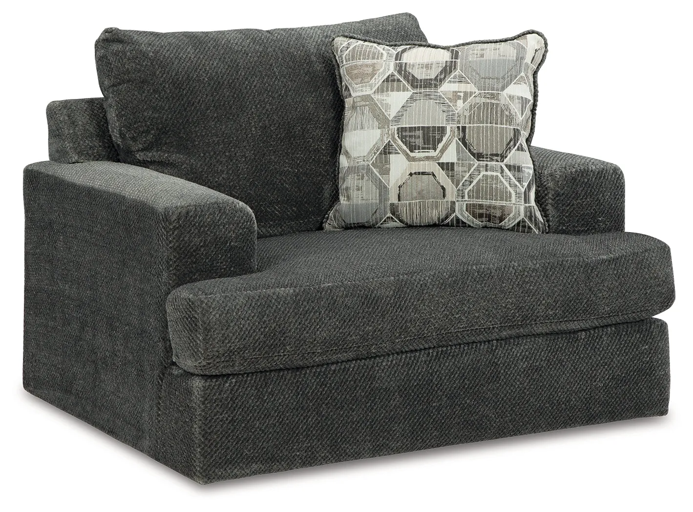 Karinne Sofa, Loveseat, Chair and Ottoman in Smoke