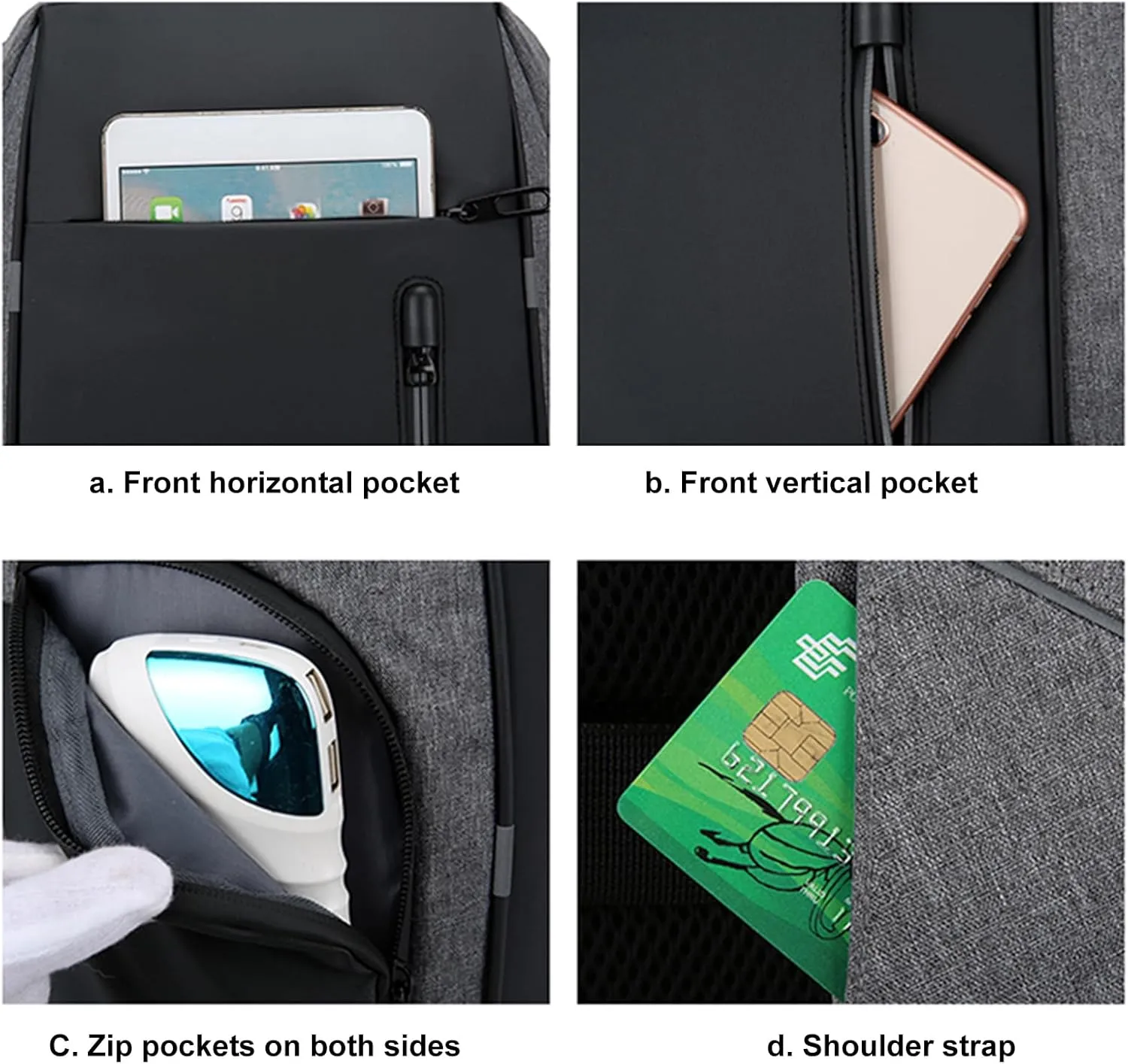 Laptop Backpack For 17 Inch Laptop Bag With USB Port Fashion Waterproof Backpacks